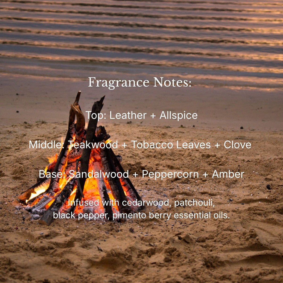 Bonfire Candle: Natural Soy Wax Scented Candle