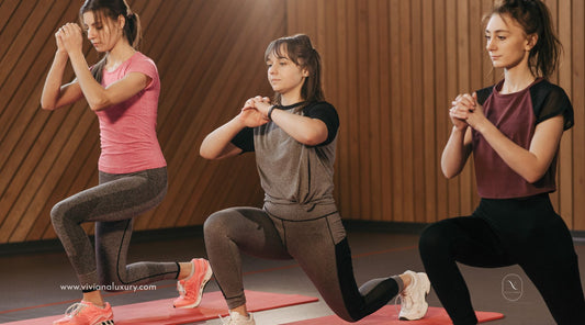 Women doing yoga 