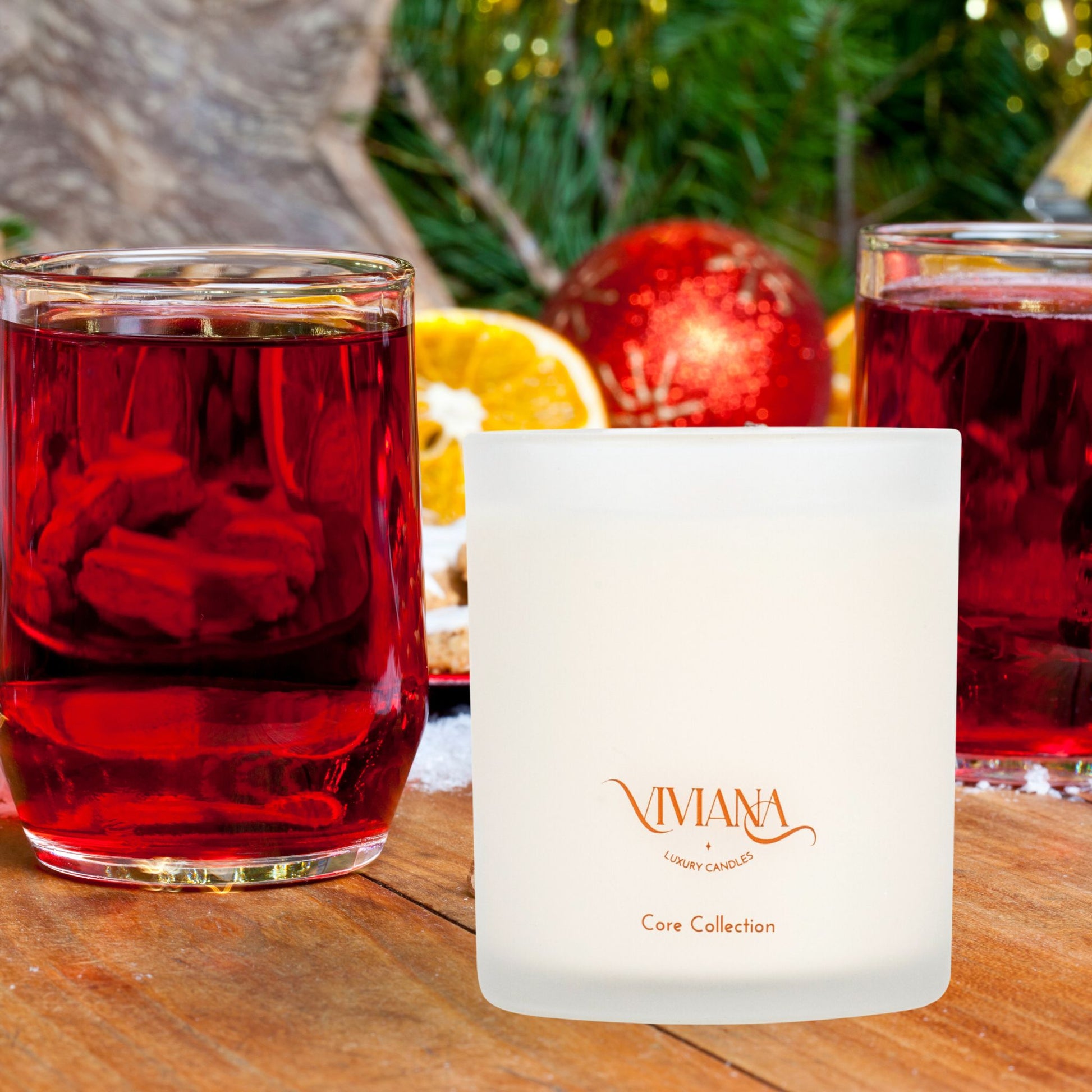 Best holiday candle is mulled wine made from natural soy wax and toxin-free by Viviana Luxury