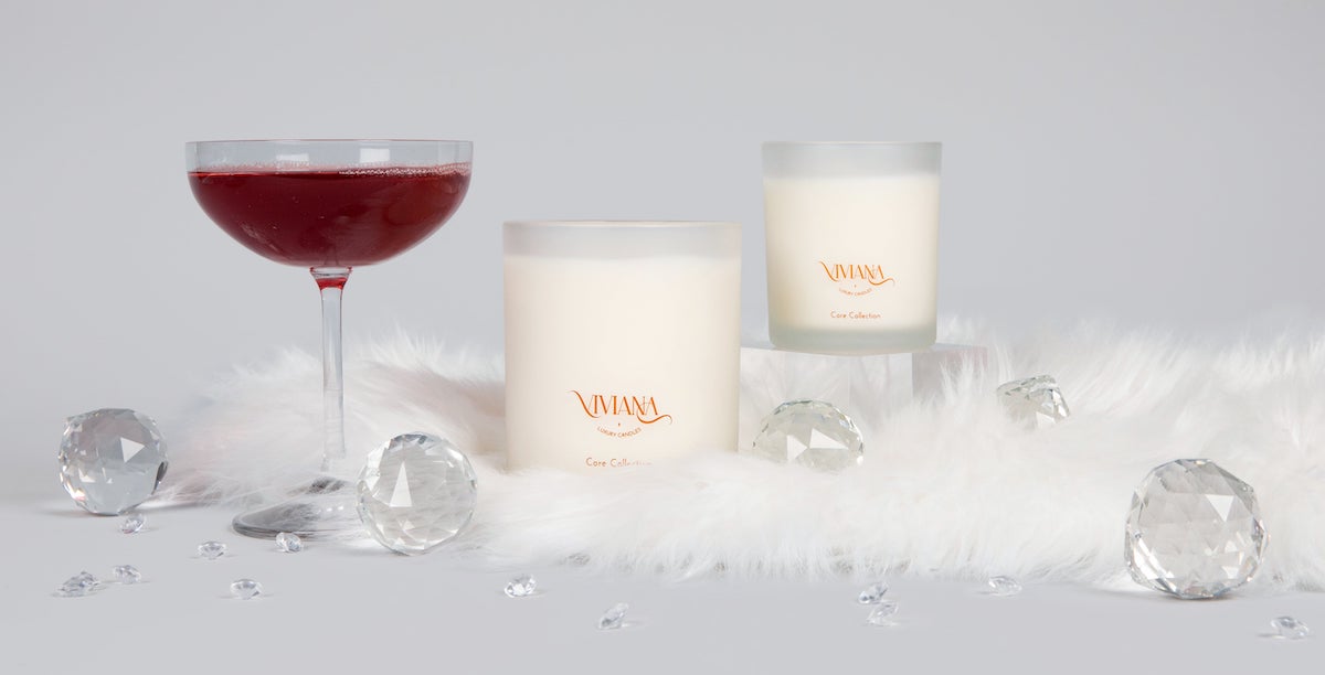 Best scented candles in image are handmade from natural soy wax