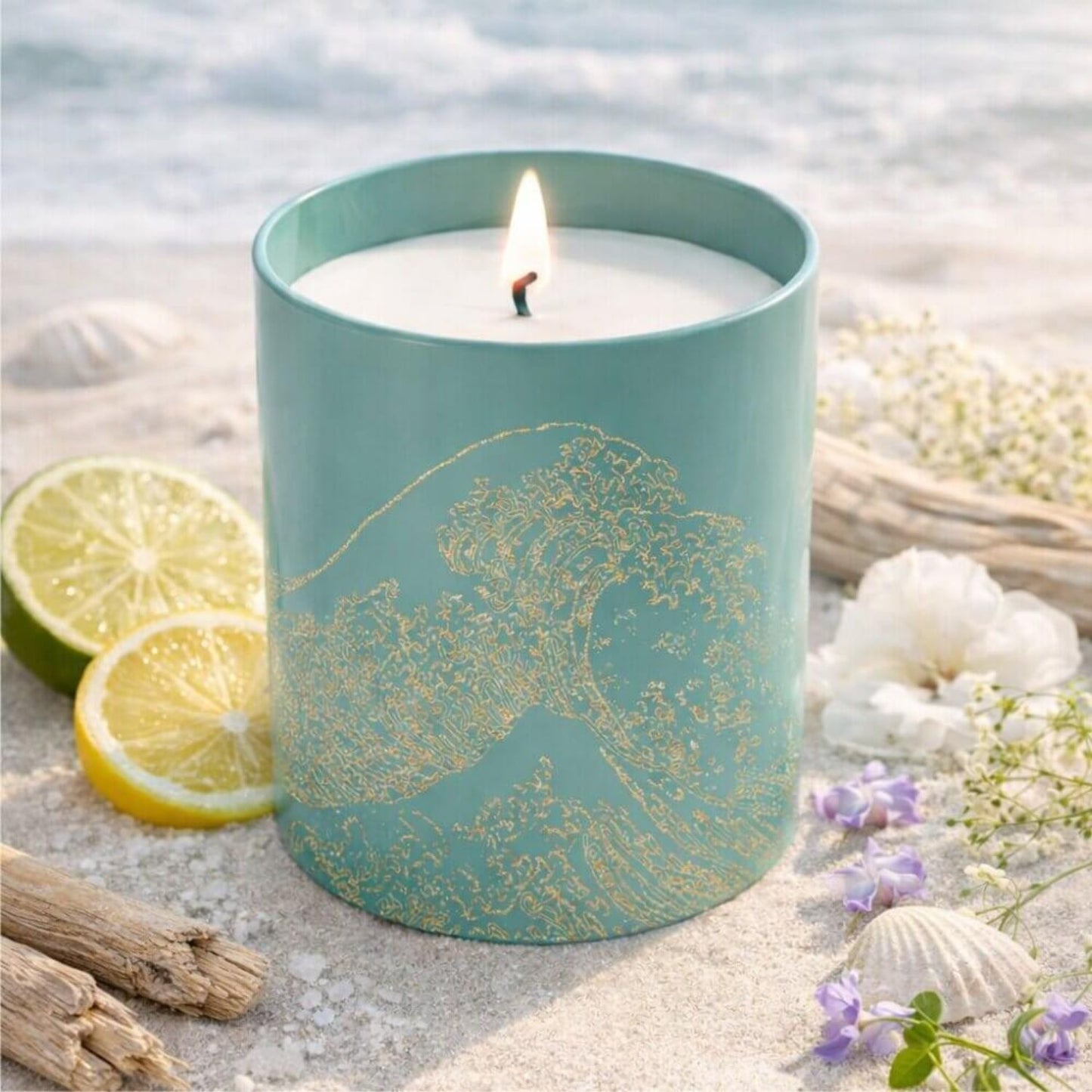 Beach Candle: Natural Soy Wax Scented Candle