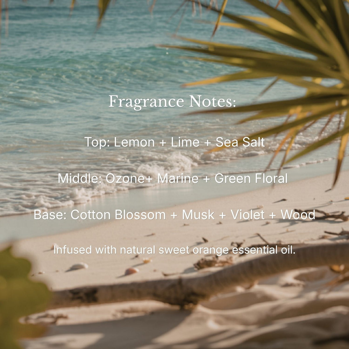 Beach Candle: Natural Soy Wax Scented Candle