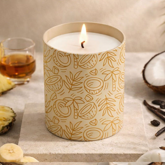 Coconut Candle: Natural Soy Wax Scented Candle