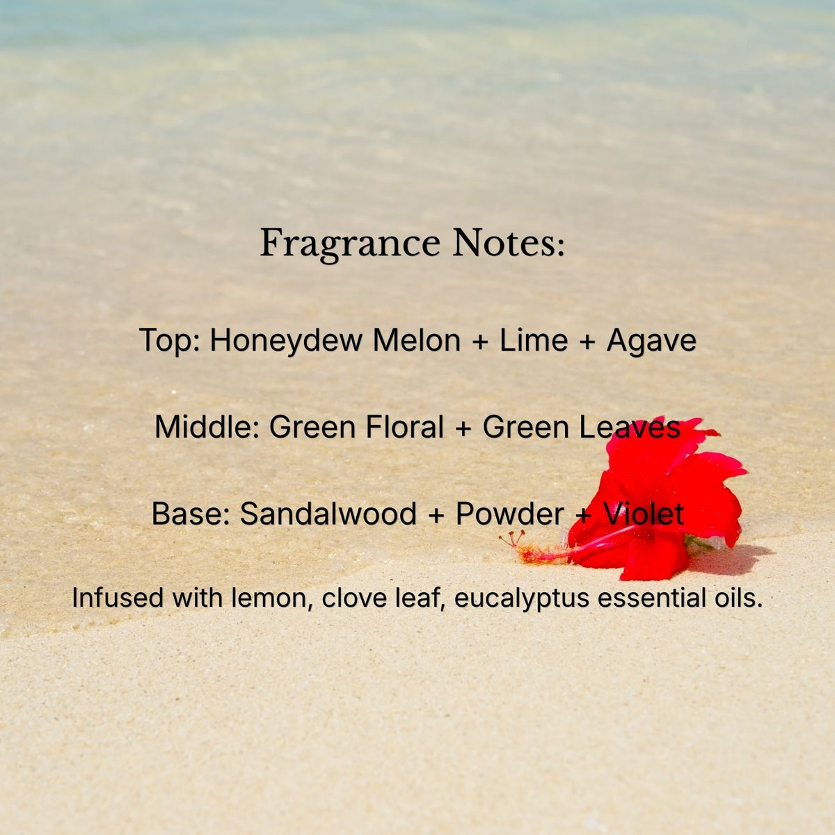 Hibiscus Flower Candle: Natural Soy Wax Scented Candle